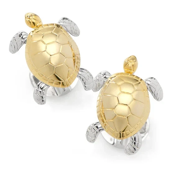 Turtle Movement 3D Cufflinks - Image 2 of 4