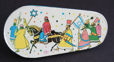 Vintage Tin Lithograph Noisemaker US Metal Toy Jewish Star of David