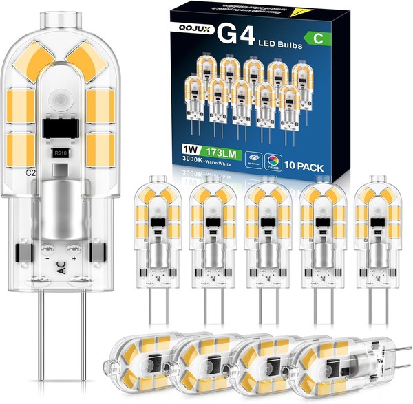G4 LED Lampen Warmweiß 1W 173LM Energieeffizienzklasse C 10 StüCk-image