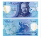 St. Helena 5 Pounds 2026 Polymer P 14 New King Charles III NEW UNC Banknote