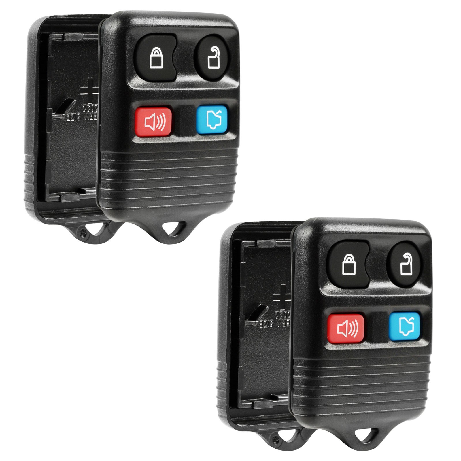 2 For 1999-2014 Ford Mustang Keyless Entry Remote Car Key Fob Shell Case Pad