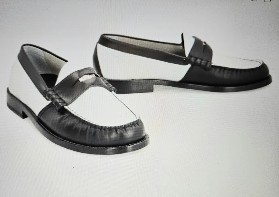 Mocassino Rhude in pelle difettoso nuovo con scatola taglia 8M