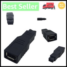 High-Speed FireWire Adapter: 6 Pin Female to 9 Pin Male for Mac and PC Devices