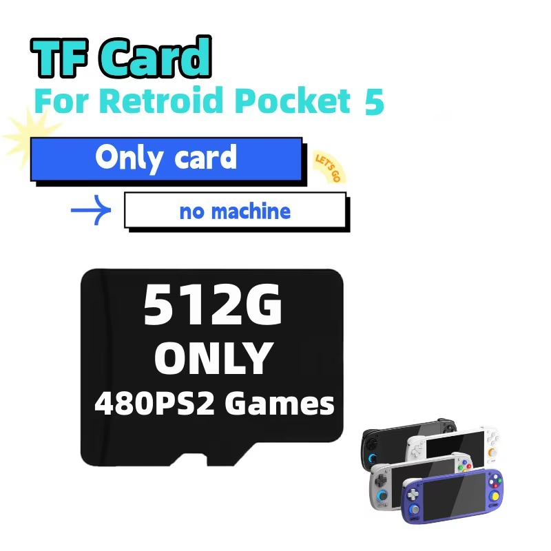 Retroid Pocket 5 1TB Memory Card TF/SD for Handheld Retro Console