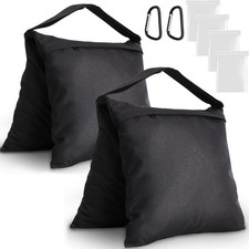 2 Packs Sandbags Weight Bags for Light Stand Photography Video 2 Packs, Black