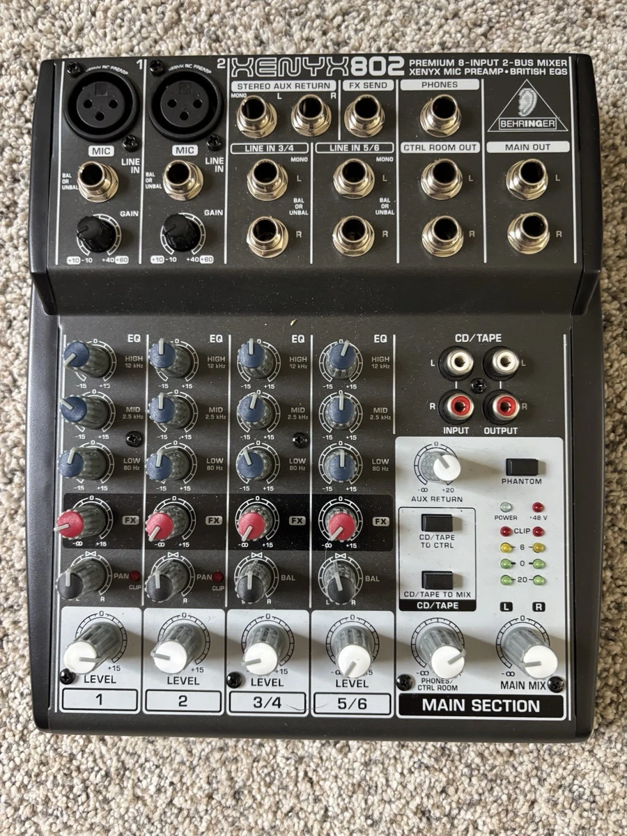Behringer Xenyx 802 Mixer for sale - eBay
