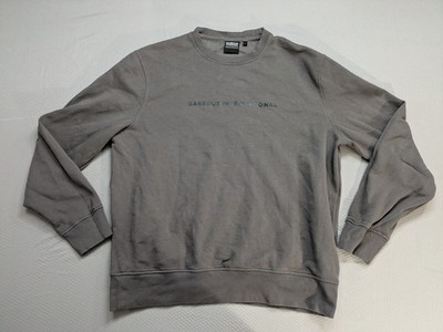 Barbour International Tailored Fit Grey Crewneck Sweatshirt Men s L 