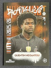 Quentin Ndjantou 2025-26 Topps Knockout UCC Rookies Orange RC /25