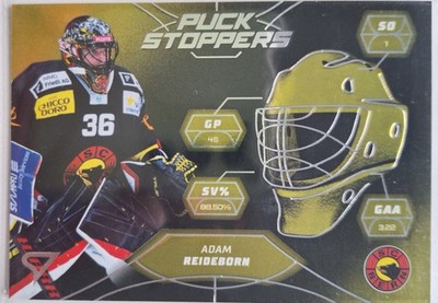 Adam Reideborn (SC Bern, Eisbären Berlin) Sportzoo 24/25 Puck Stoppers Insert