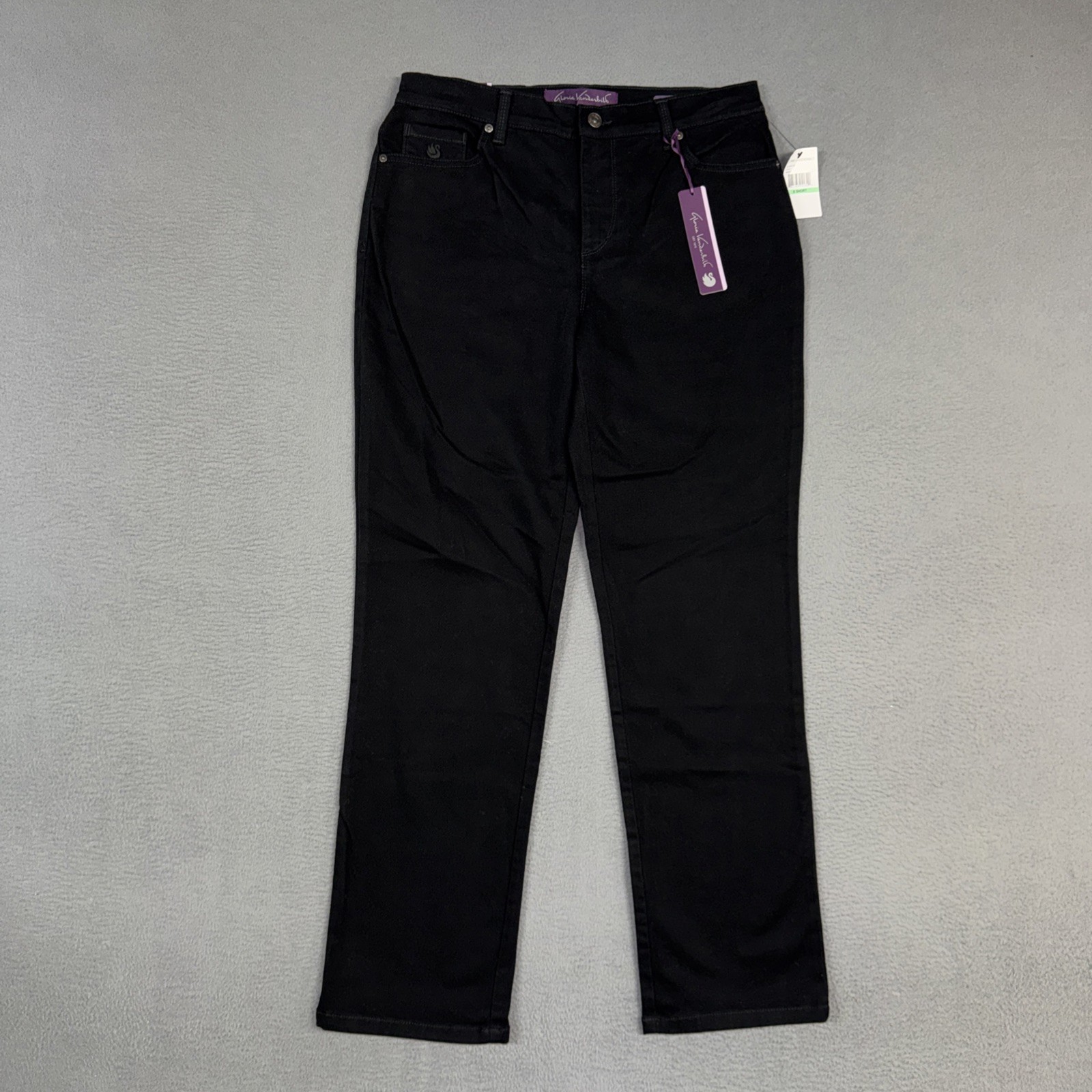 Womens 8 Short Black Amanda Heritage Tapered Stretch Nwt