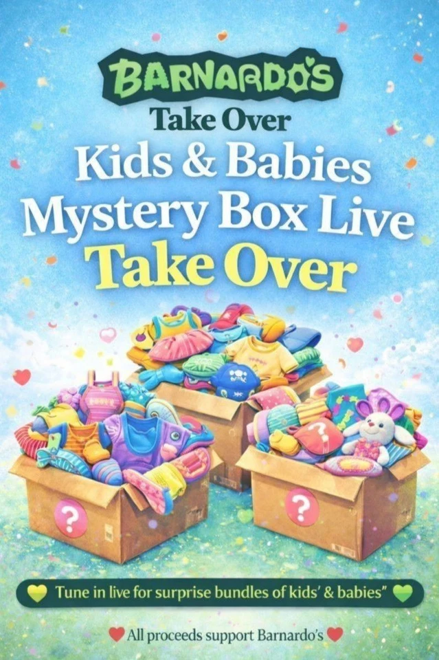 Barnardo's Take Over Mystery Children's Preloved Boxes Live £1 Start Auctio