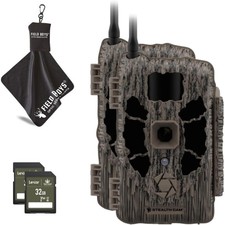 Stealth Cam Deceptor Max Dual-SIM 40MP 1440P No-Glo Cellular Trail Camera 2-Pack