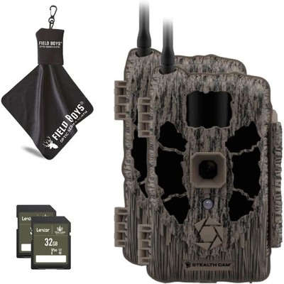 Stealth Cam Deceptor Max Dual-SIM 40MP 1440P No-Glo Cellular Trail Camera 2-Pack