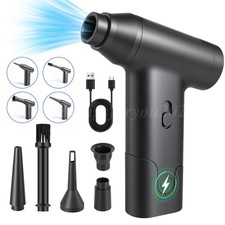 300000RPM Electric Air Duster Cordless Mini Jet Dry Blower Portable Turbo Fan US