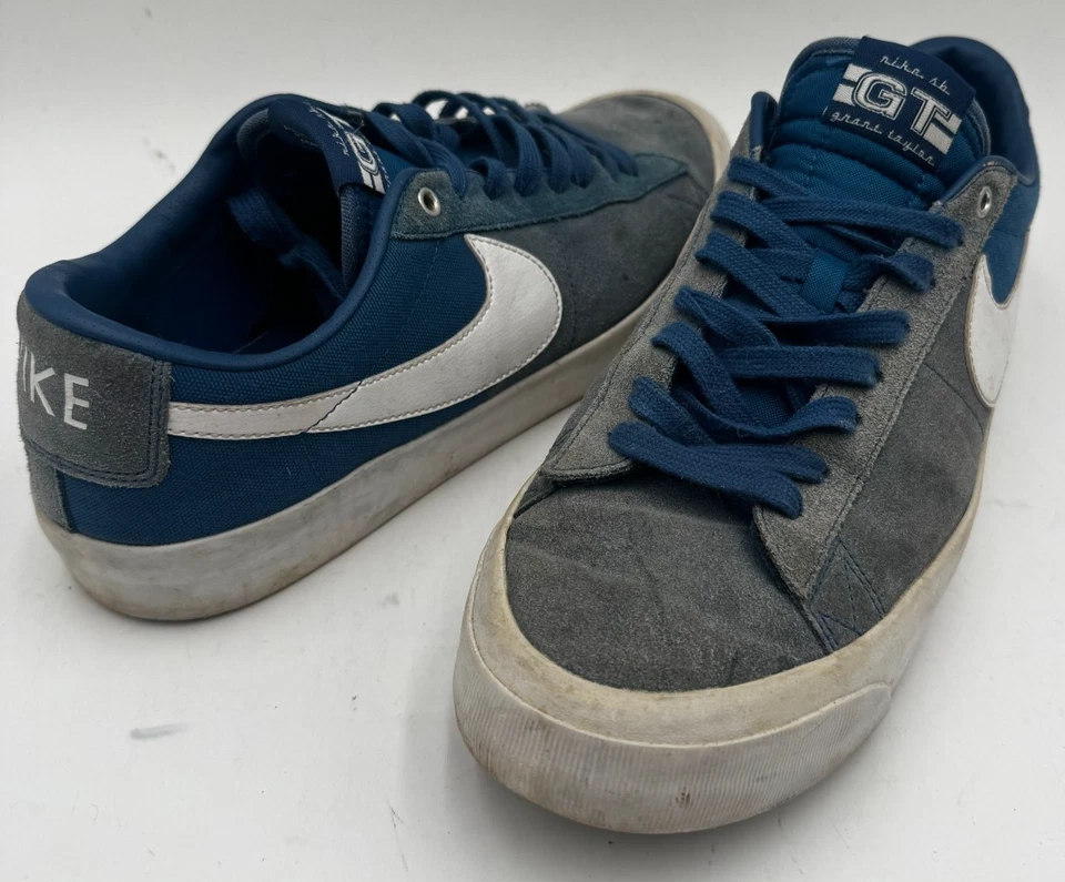 Tênis Nike SB Zoom Blazer Low Pro GT masculino 11.5 cinza azul DC7695-401 - Imagem 3 de 4