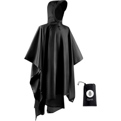 Regenponcho Damen Herren, Leicht Atmungsaktiv Regencape 3-in-1-Multifunktiona...