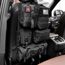 Universal Tactical Vehicle Back Seat Organizer with 5 Detachable Pouches Tactica