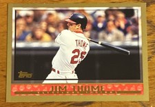 Topps 1998 Jim Thome #290 Cleveland Indians Hall of Fame Vintage Baseball Card