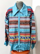 Vintage Seminole Indian Patchwork Shirt Jacket Ric Rac Native American Sz L