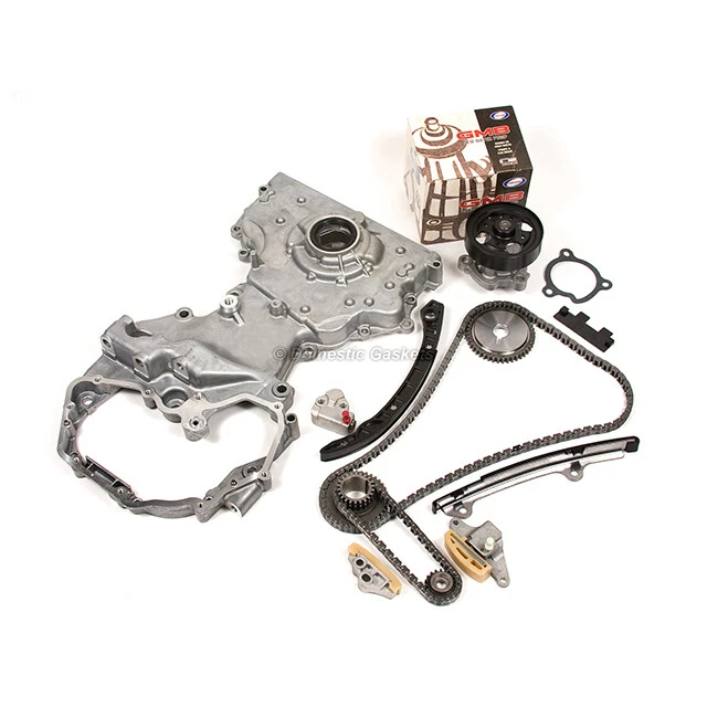 Fit 07-09 Nissan Altima 2.5 DOHC cadena de distribución bomba de aceite y kit de bomba de agua GMB QR25DE Foto 4 de 4