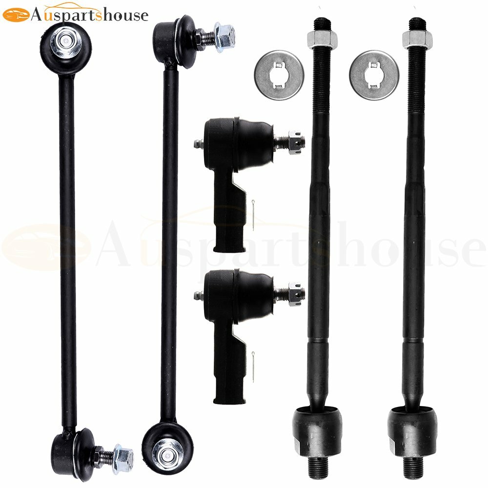 6pcs For 2003-2007 08 Hyundai Tiburon Front Sway Bars Inner Outer Tie