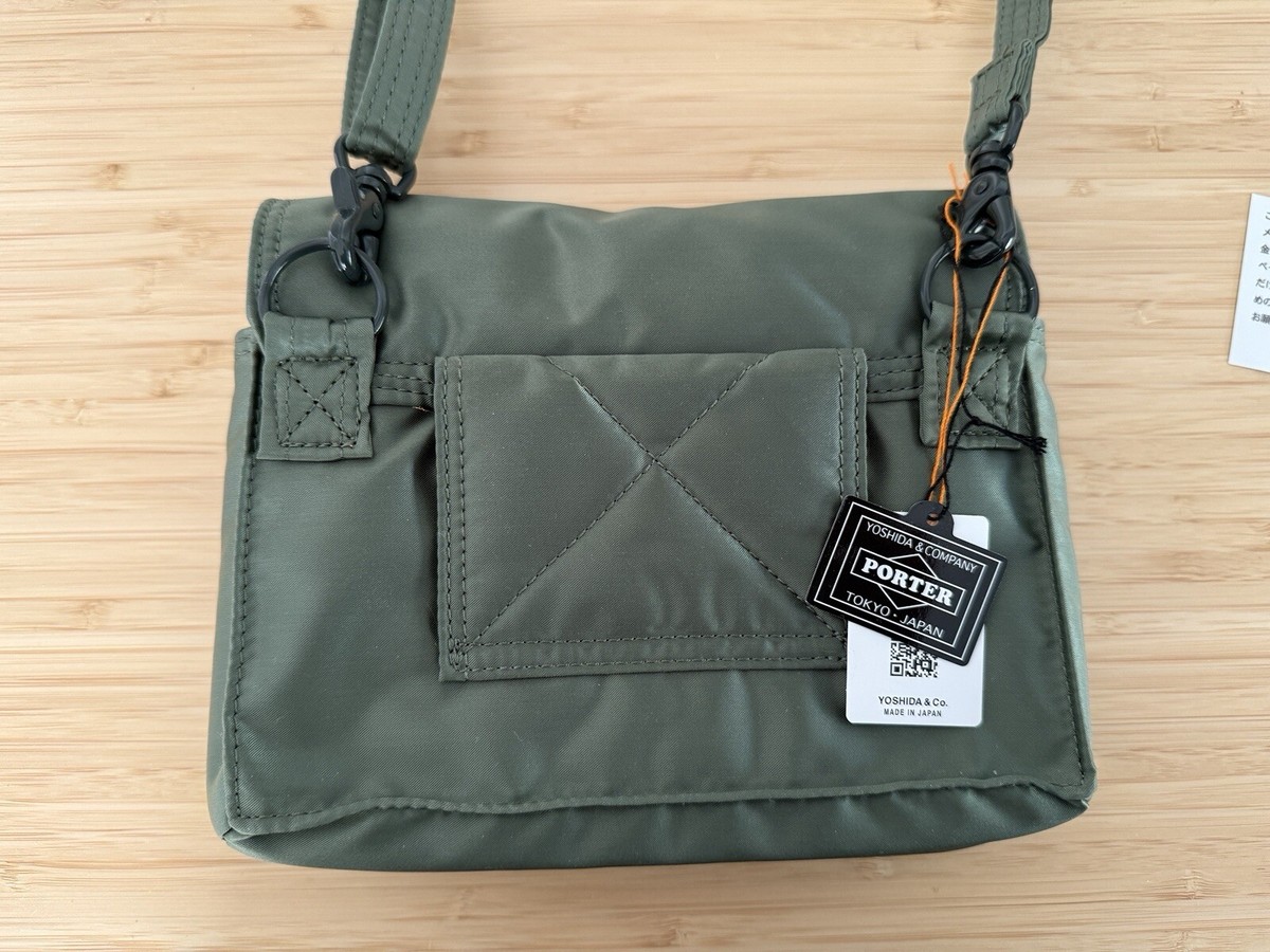 Yoshida Porter Tanker Clip Shoulder bag Sage Green | eBay