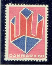 DENMARK 1969 Abstract Design MLH CV $0.30