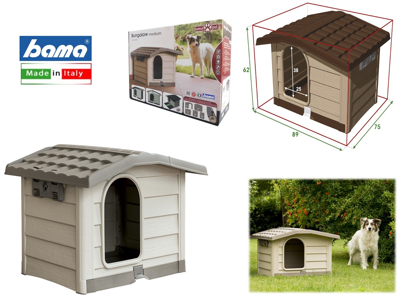 CUCCIA BUNGALOW MEDIUM CM.89X75X62H