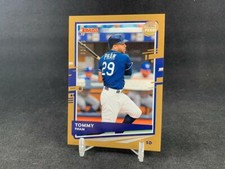 2020 PANINI DONRUSS BASEBALL TOMMY PHAM #174 PRESS PROOF GOLD PARALLEL 02/10