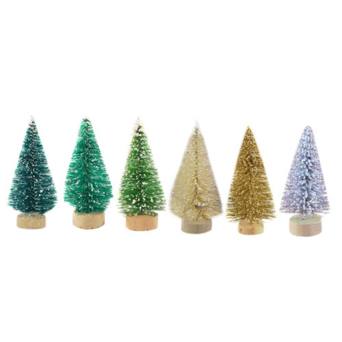 12-teiliger Mini-Weihnachtsbaum aus Sisal-Seiden-Zeder – Dekoration - Bild 1 von 22