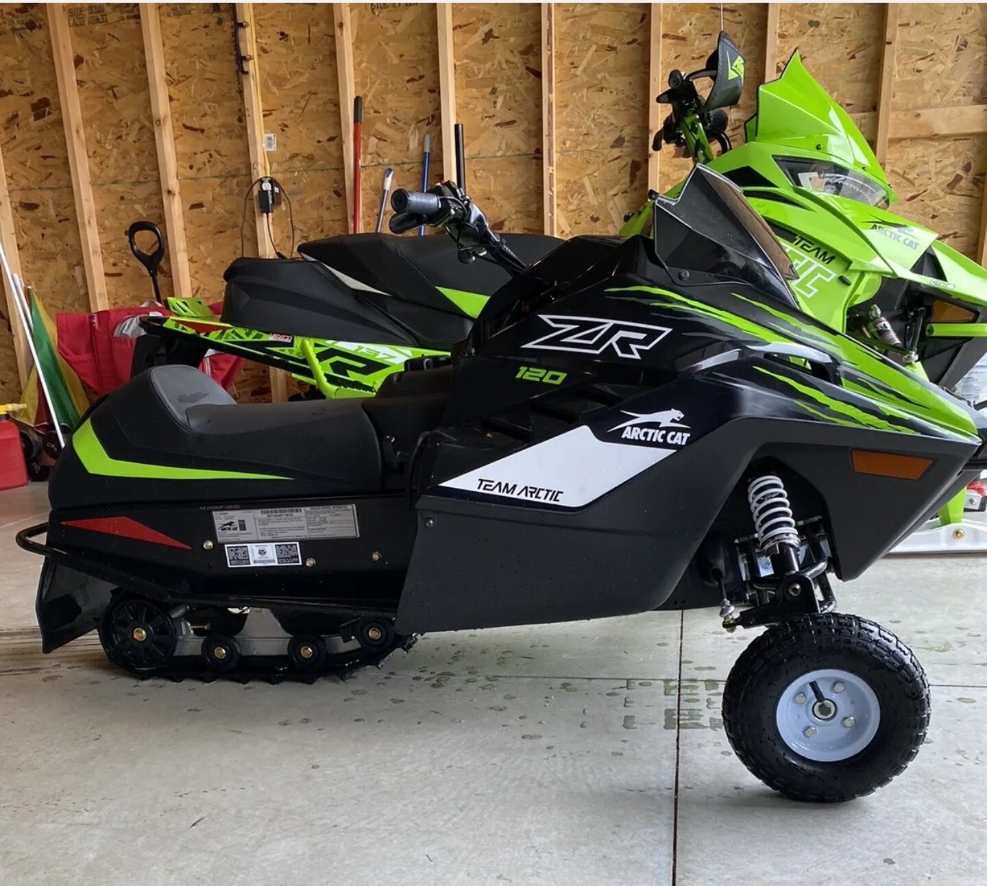 20182023 arctic cat ZR 120 Wheel Kit hardware & Wheels kids snowmobile