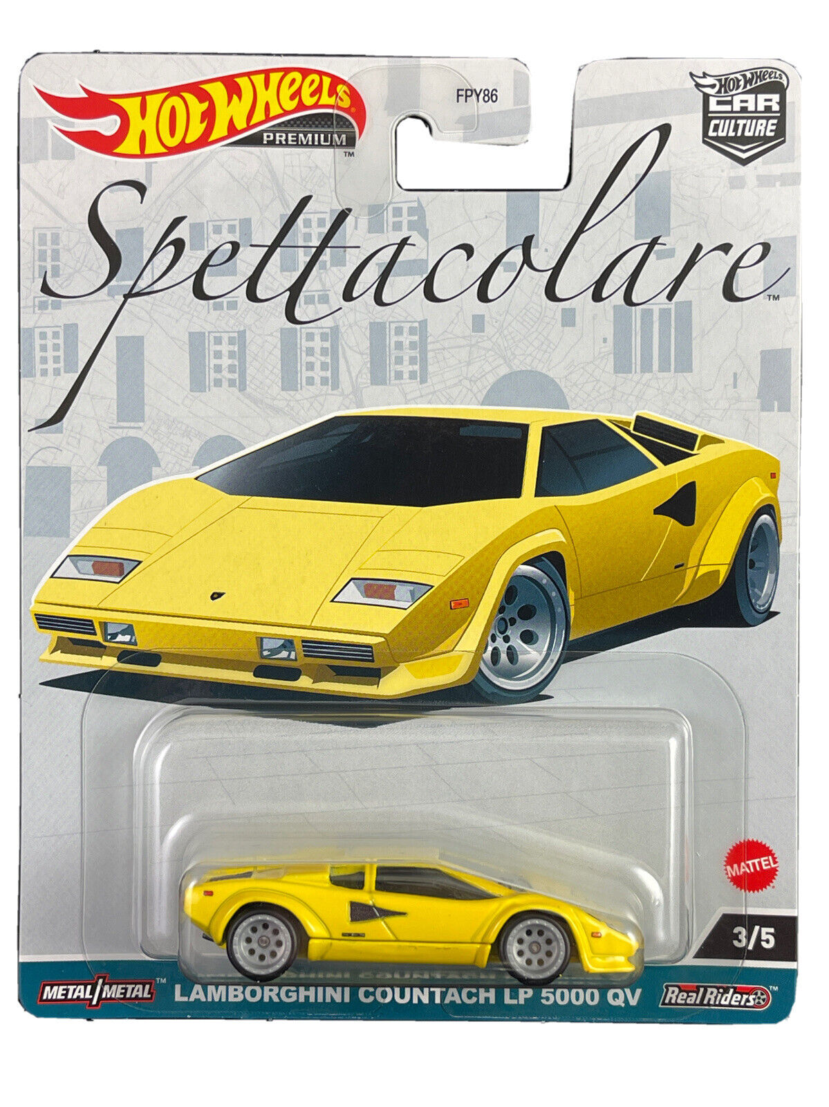 Hot Wheels Premium 2023 HW Car Culture Spettacolare 3/5 Lamborghini Countach LP