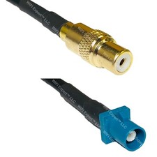 RFC195 RCA FEMALE to Fakra Z Male Coax RF Cable USA-Ship Lot