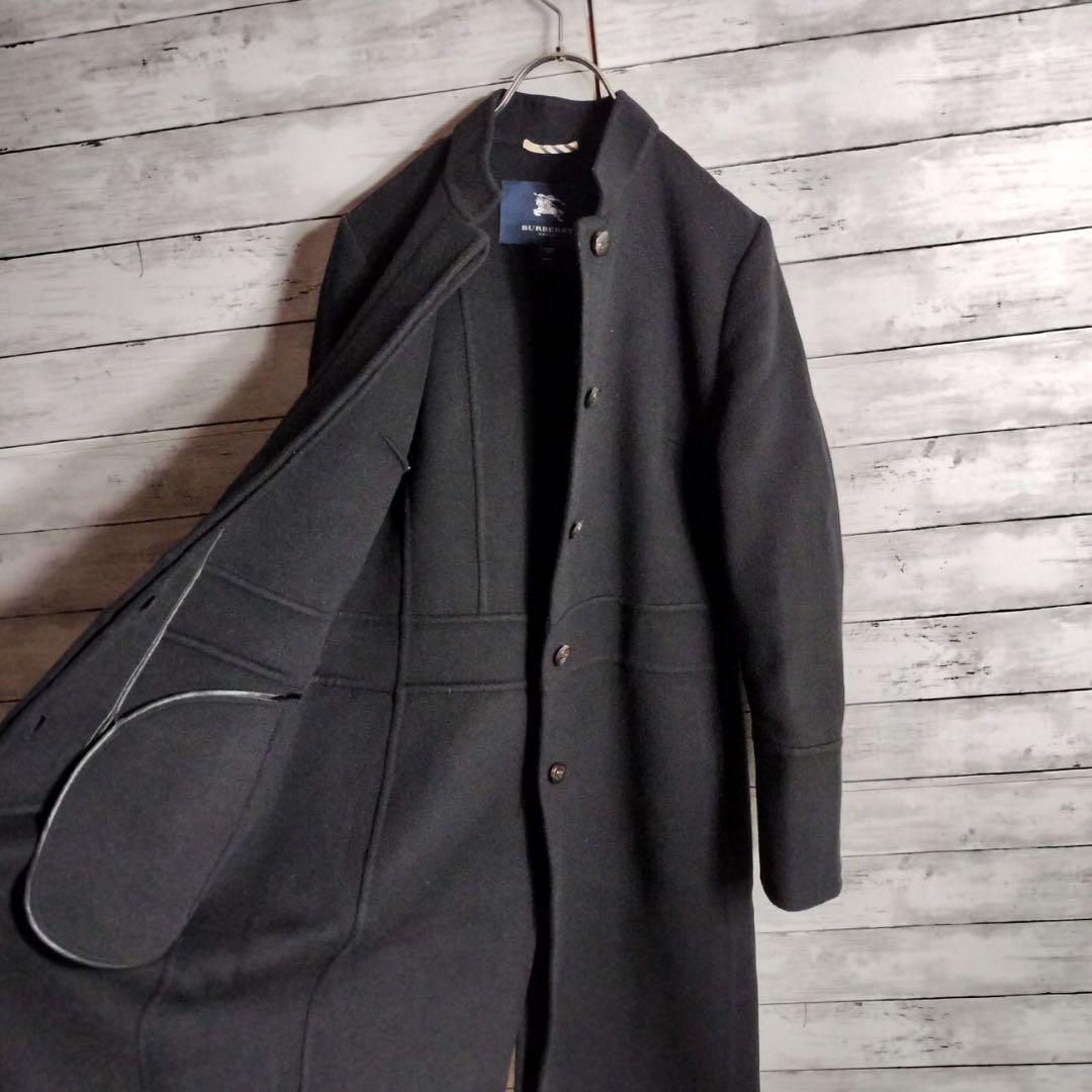 Burberry London Chesterfield Coat Stand Collar Long Wool