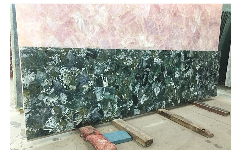 Moss Agate Green Slab Dining Table Top | Natural Stone Kitchen Centerpiece Home Decor