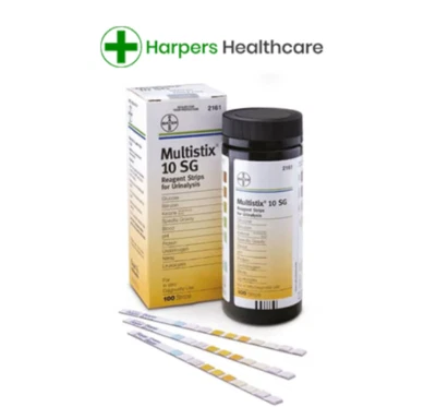 SIEMENS Multistix 10 SG Urine Reagent test - 100 Strips long exp