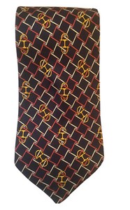 kriziauomo mens 100% silk tie multicolor geometric print necktie