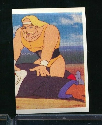 1986 WWF Hulk Hogan's Rock 'n' Wrestling Sticker #12 Hogan very tough