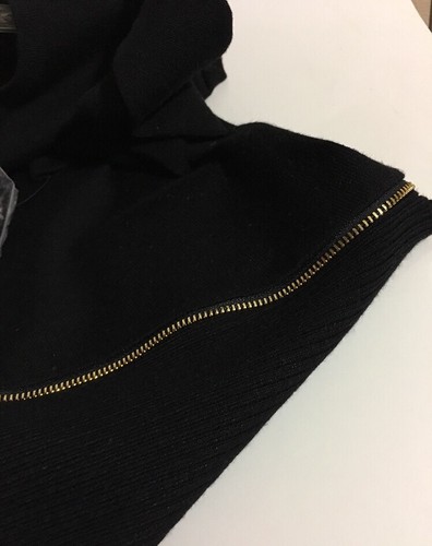 NEW INC International Concepts Embellished Zipper Asymmetrical Sweater - Medium - Picture 7 of 7