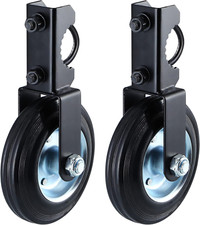 2 Pcs Gate Support Wheel, 6" Gate Helper Wheel for Metal Swing Gate with 1-5/8"