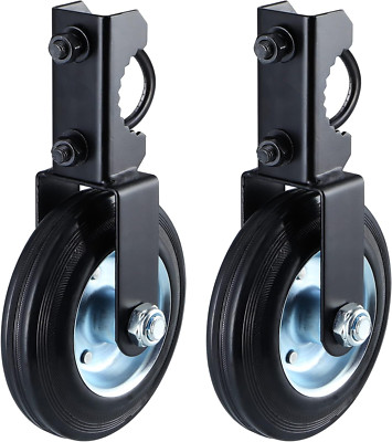 2 Pcs Gate Support Wheel, 6'' Gate Helper Wheel for Metal Swing Gate with 1-5/8''