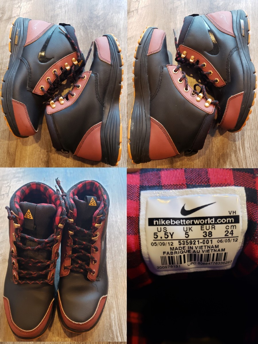 Nike ACG Dual Fusion Lumber Jack Boots (Gs) Youth 535921-001 Size