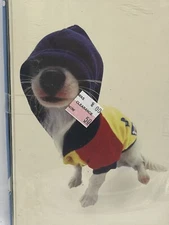 Hana Deka Club 10 Blank Notecards with Envelopes Dog in Hoodie New Sealed