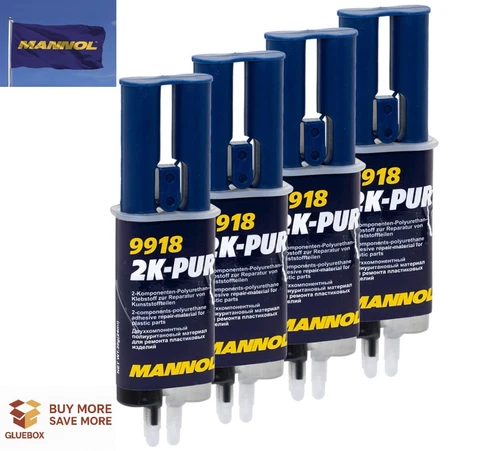 Automotive Mannol Epoxy Two Components Polyurethane Plastic Glue 30g