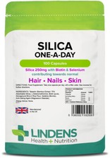 Silica 250mg 4-PACK 400 Capsules 1 A Day From Bamboo W/ Biotin  Selenium