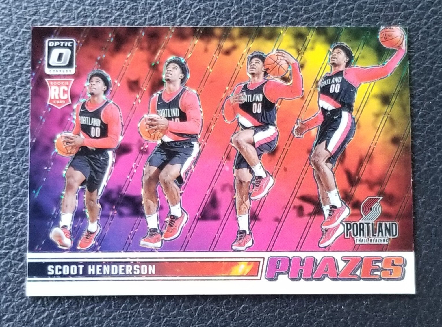 2023-24 OPTIC SCOOT HENDERSON PHAZES #23 CASE HIT SSP ROOKIE RC TRAIL BLAZERS