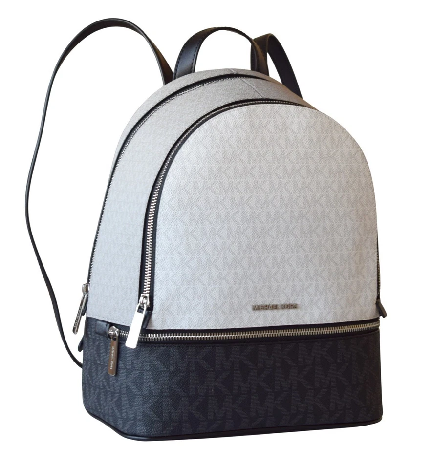 MICHAEL KORS Damen Tasche Bag RHEA MD ZIP BACKPACK Rucksack optic white multi
