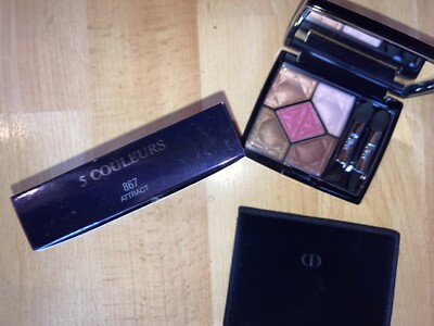 CHRISTIAN DIOR 867 ATTRACT Pink Gold Colours Eye Shadow Palette NEW  Shimmer UK