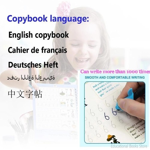 Sank Copybooks Stift Magic Copy Book Kostenlos Wischen Kinder Kids Schreiben Sticker - Bild 5 von 40