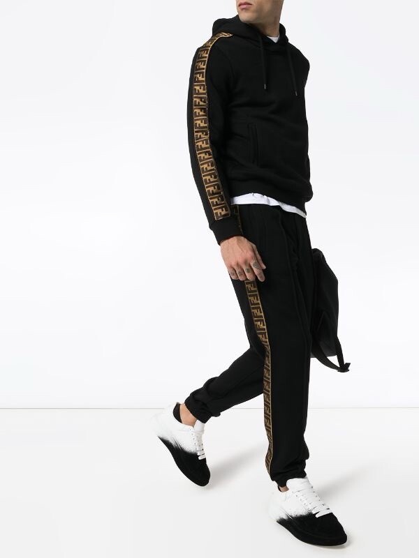 fendi logo stripe track pants | eBay